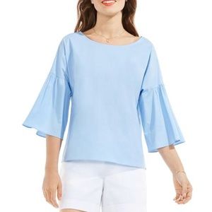 Vince Camuto Flare Sleeve Ruffle Blouse